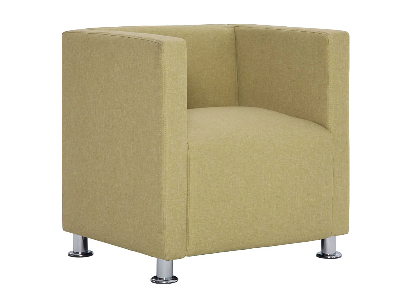 Fauteuil cube Vert Tissu
