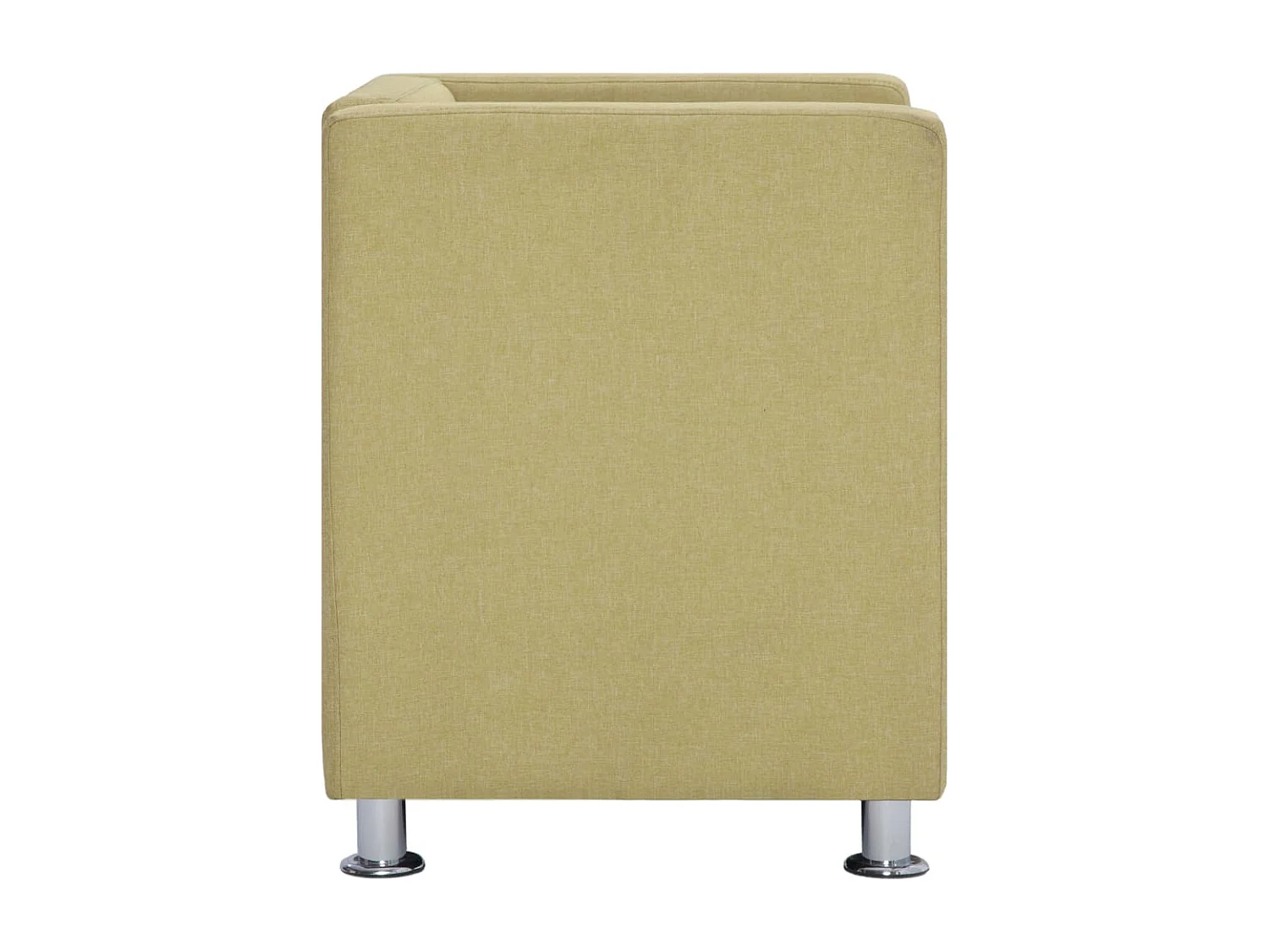 Fauteuil cube Vert Tissu