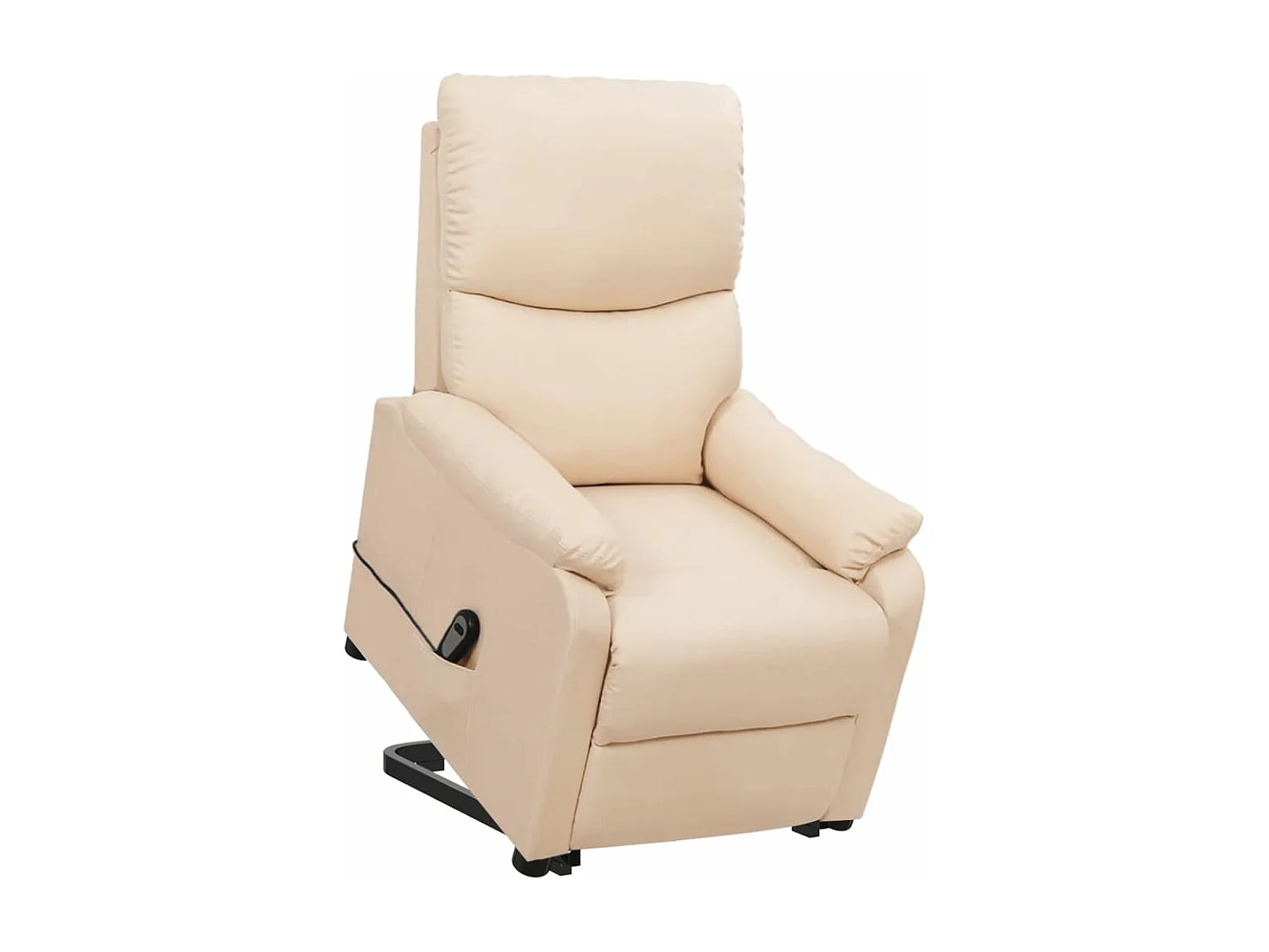 Poltrona elevatória tecido cor creme
