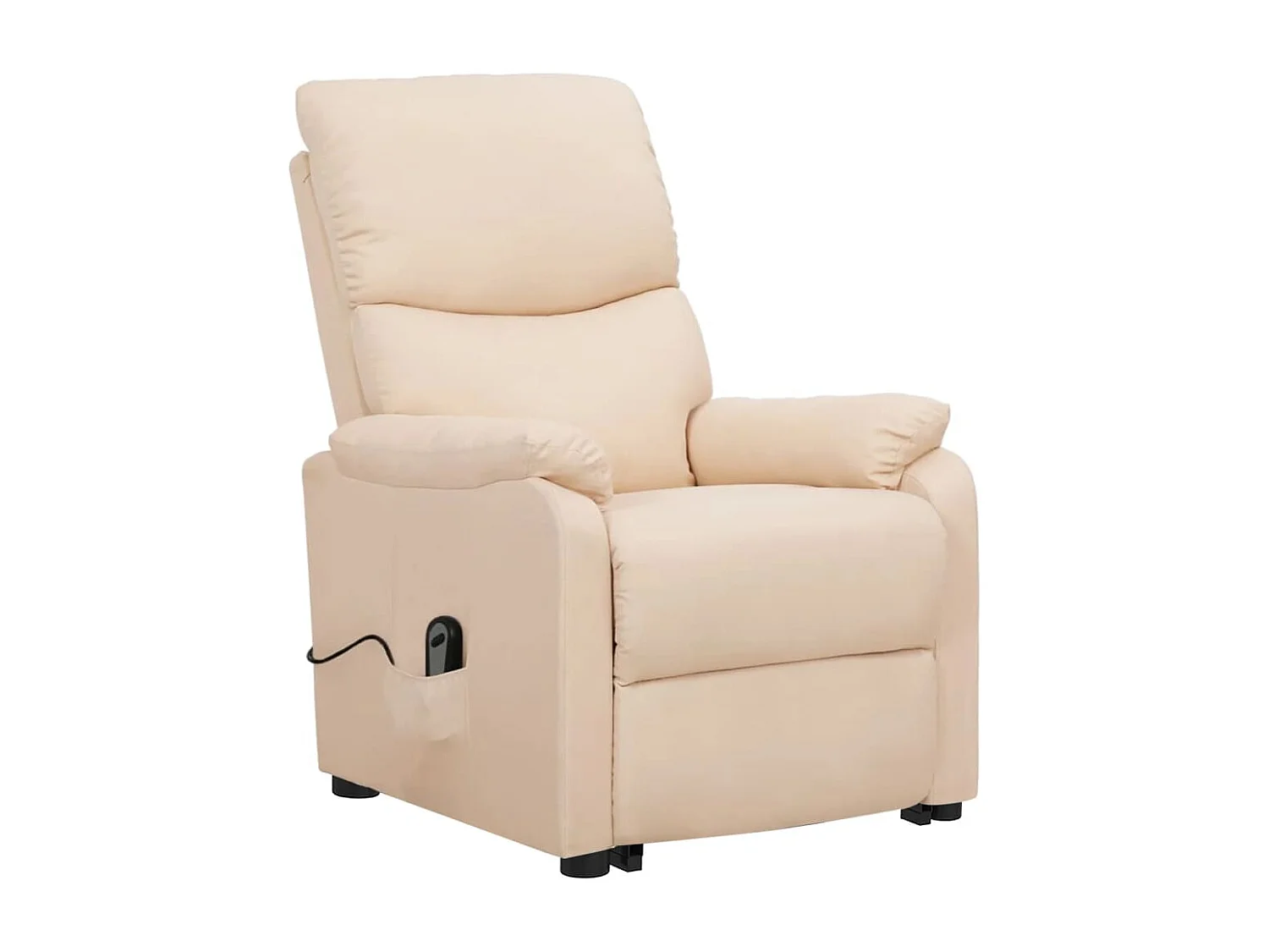 Poltrona elevatória tecido cor creme