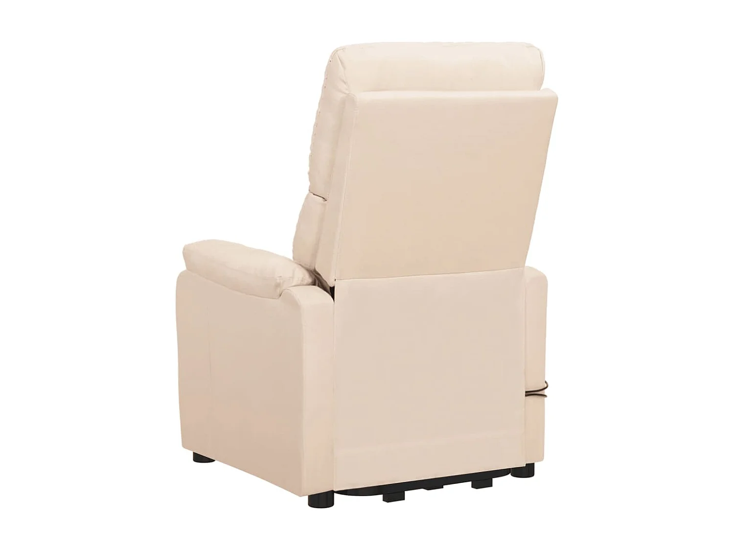 Poltrona elevatória tecido cor creme