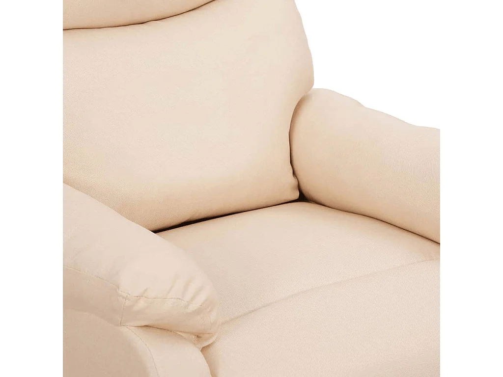 Poltrona elevatória tecido cor creme