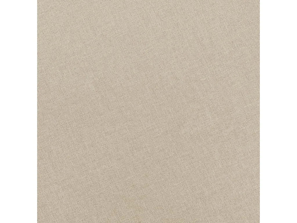 Fauteuil avec repose-pied Crème Tissu