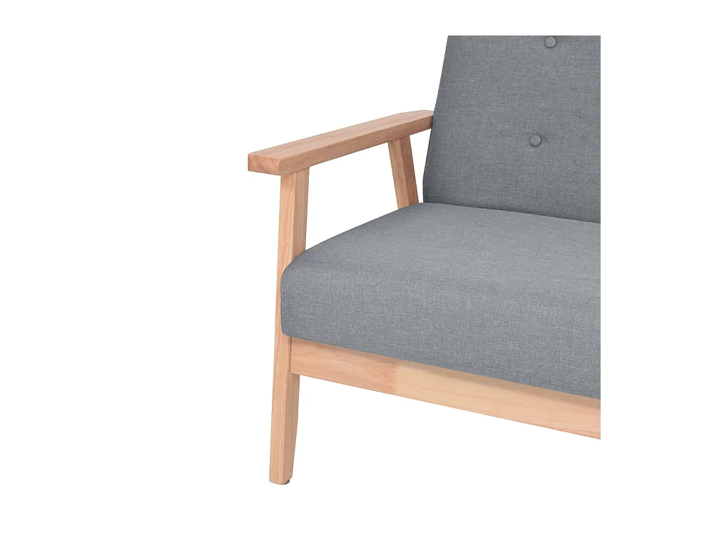Fauteuil Gris clair Tissu