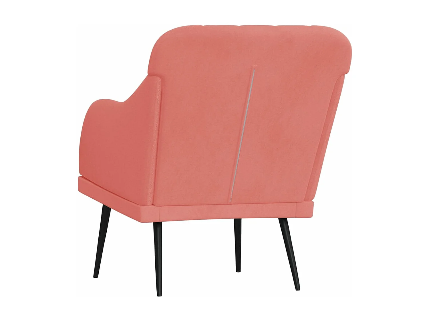 Fauteuil 63x76x80 cm fluweel roze