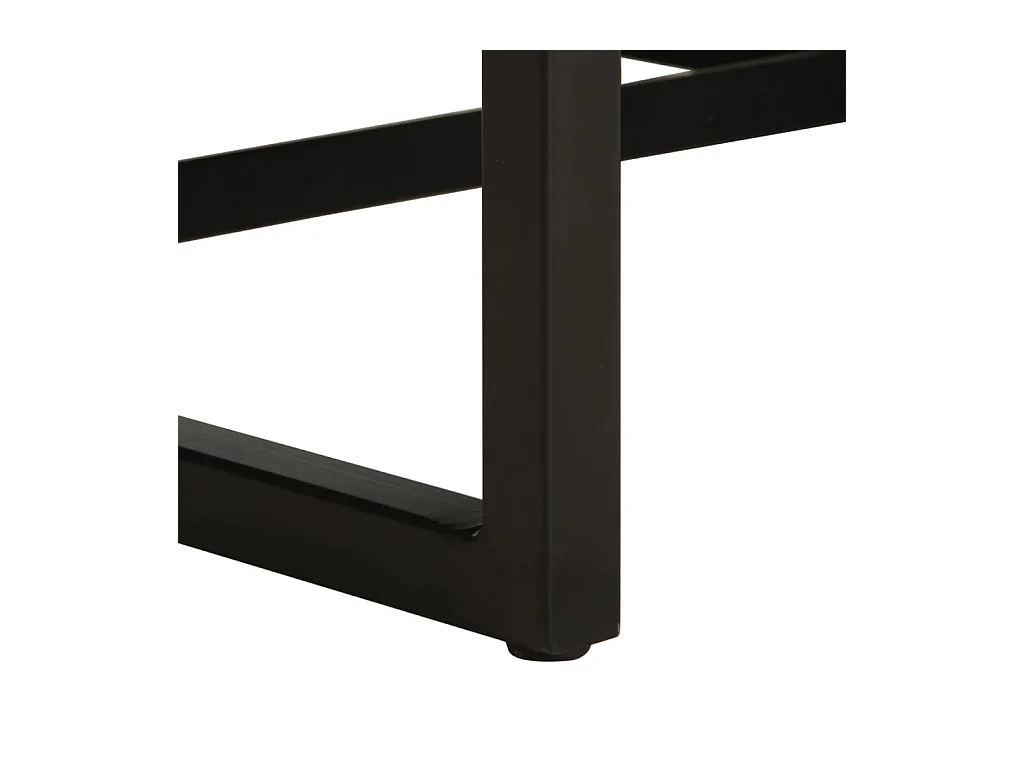 Fauteuil echt leer zwart