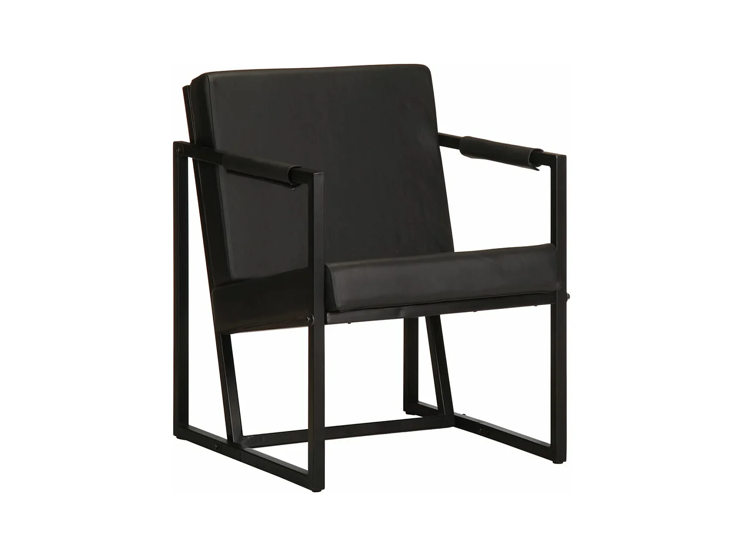Fauteuil Noir Cuir véritable