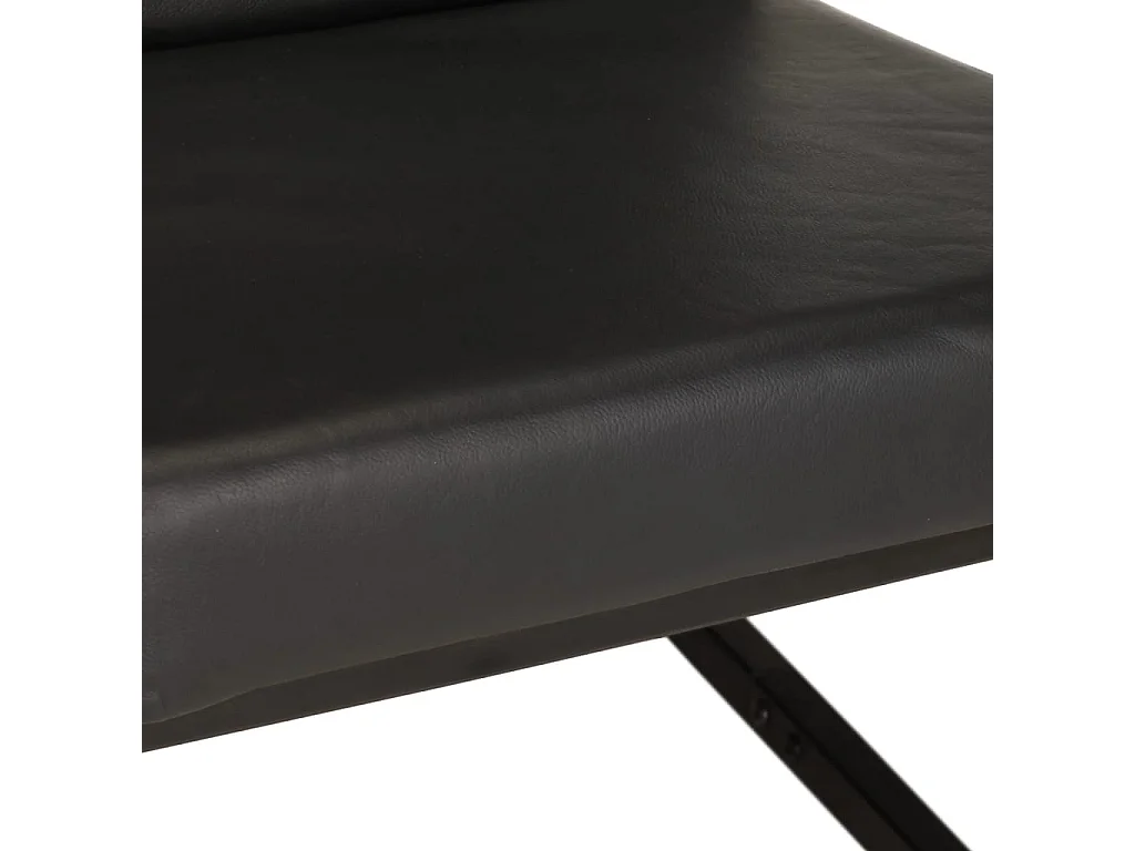 Fauteuil Noir Cuir véritable