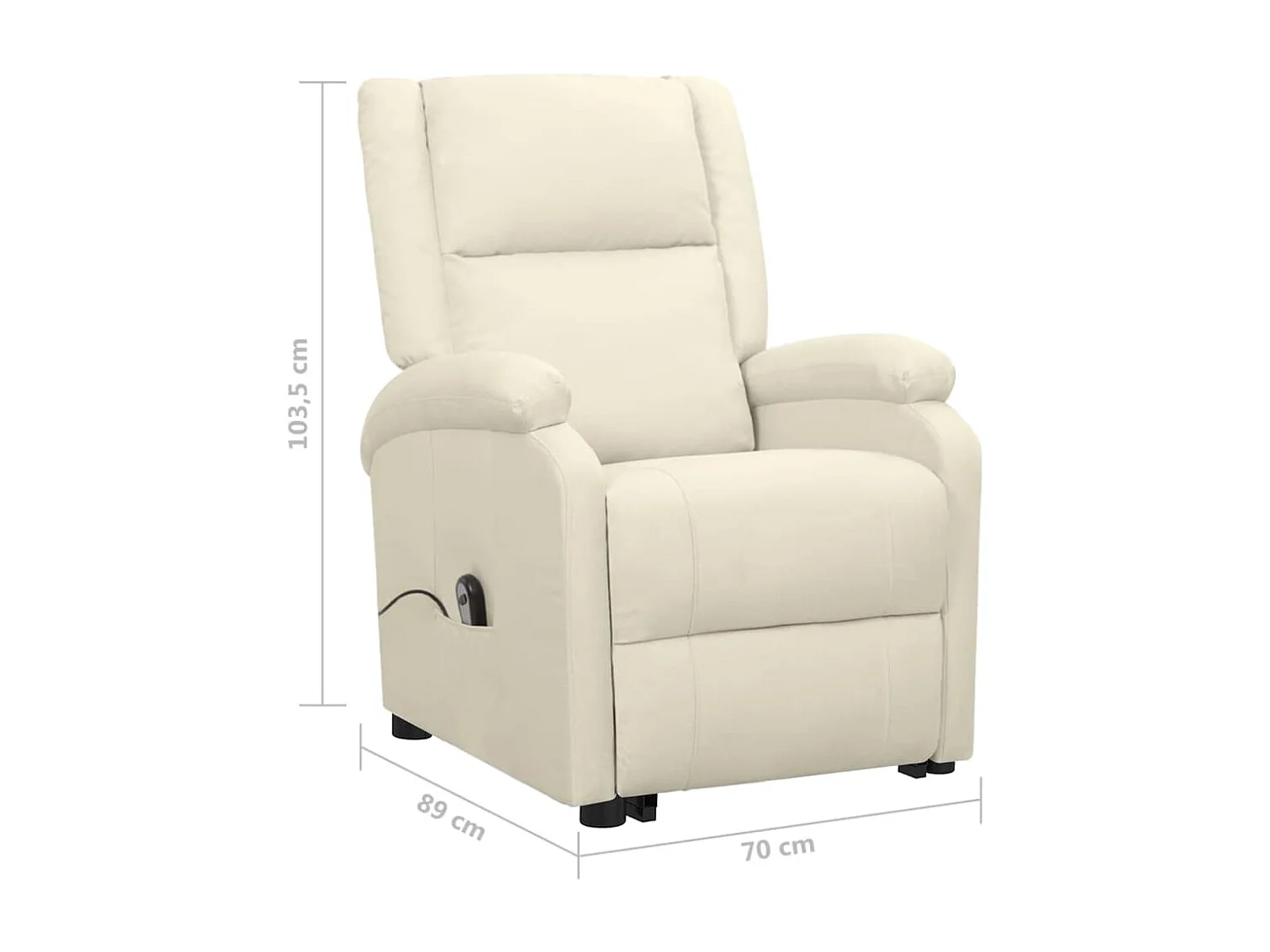 Fauteuil Crème Tissu