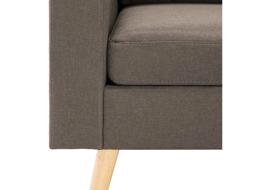 Sillón de tela gris taupe