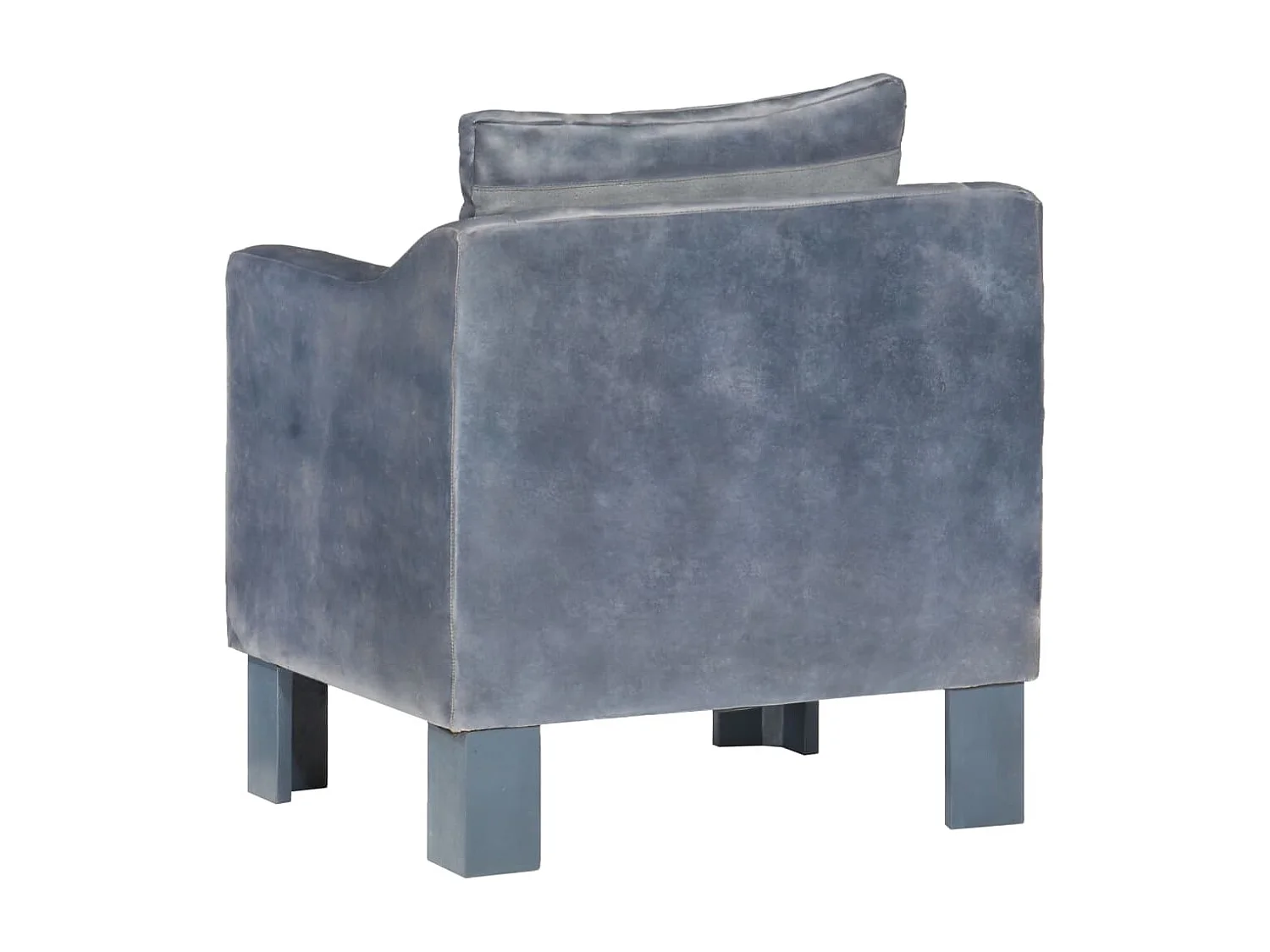 Fauteuil Gris Cuir véritable