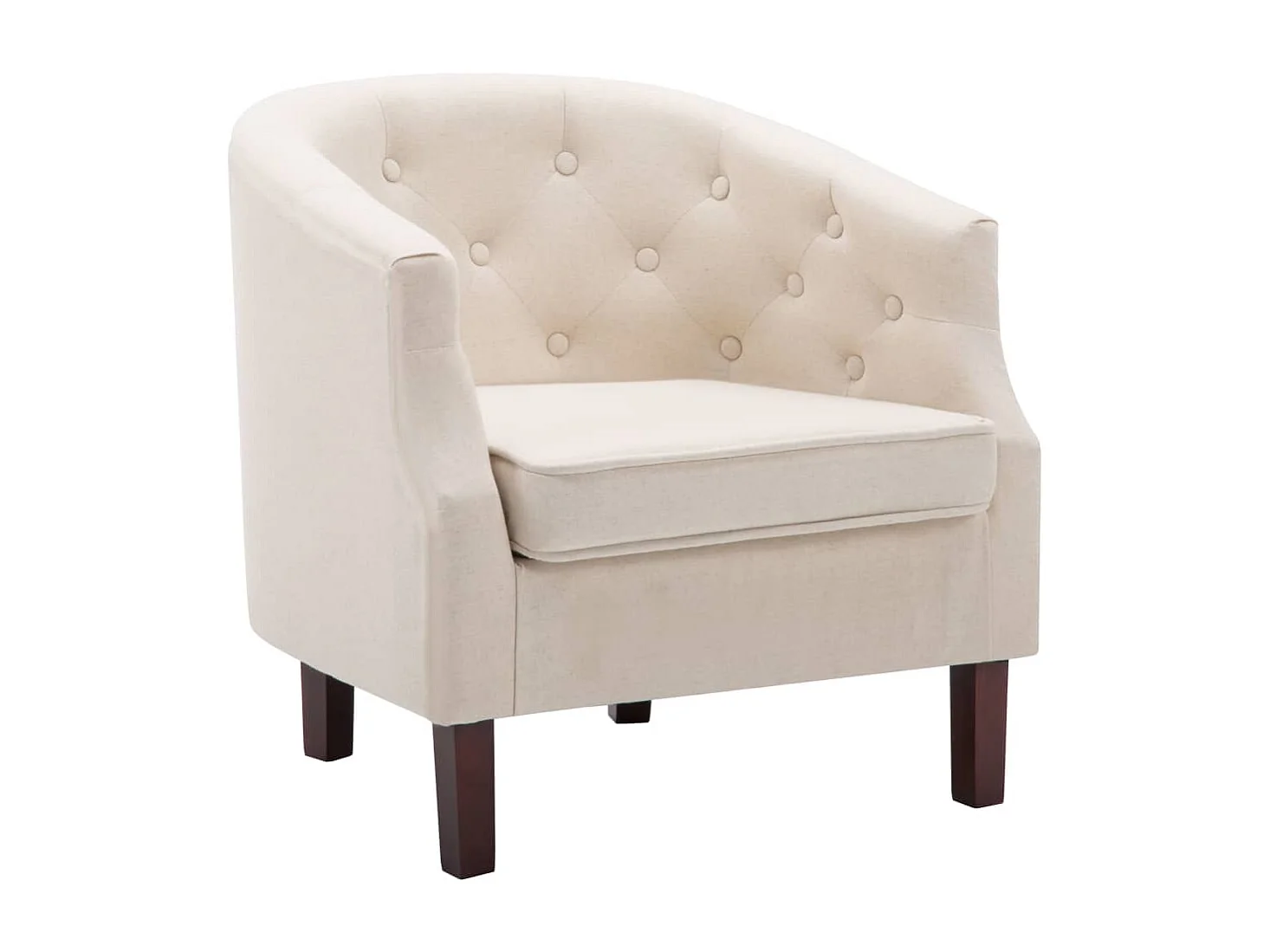 Fauteuil Beige Tissu