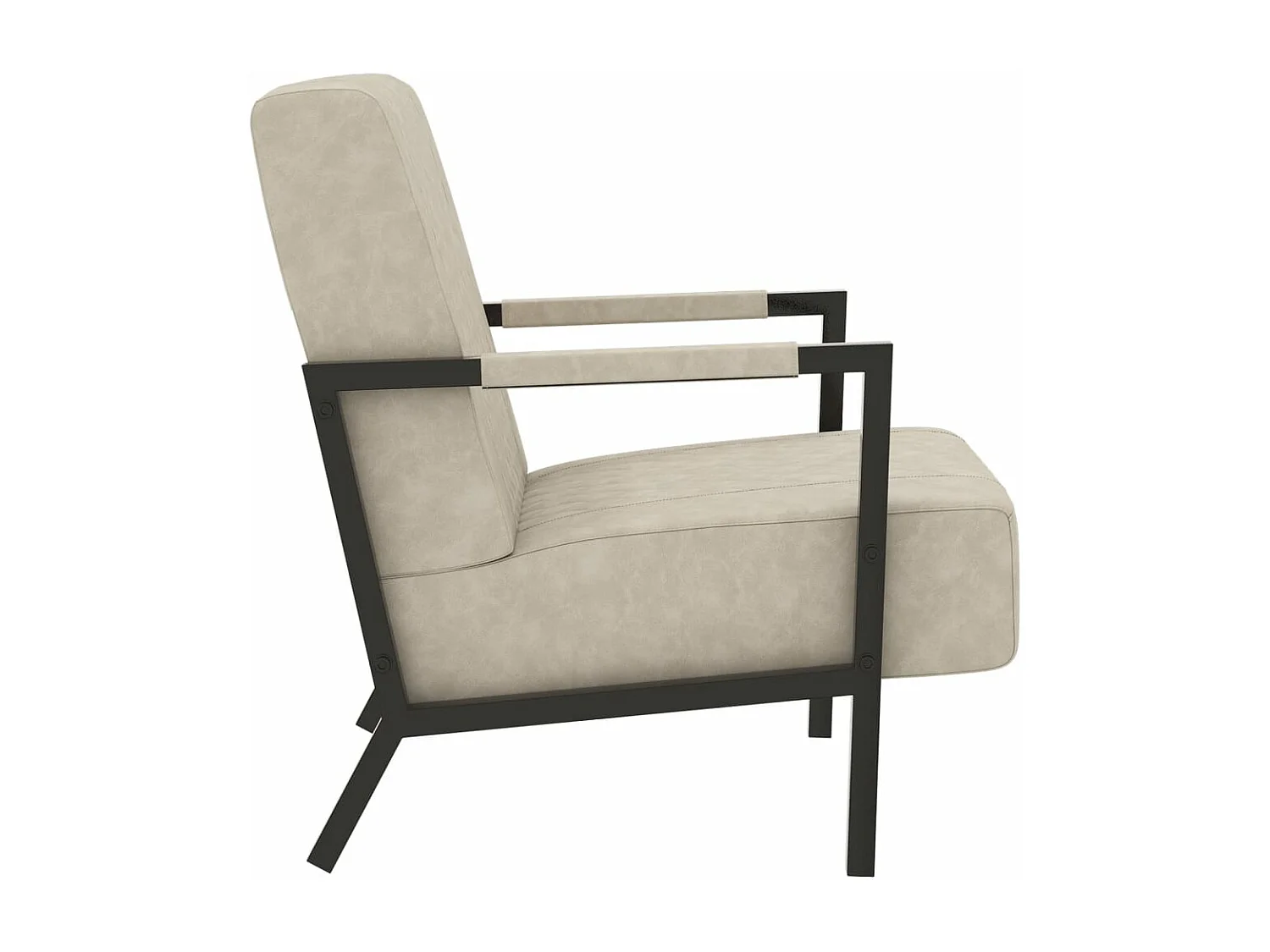 Fauteuil Gris clair Similicuir