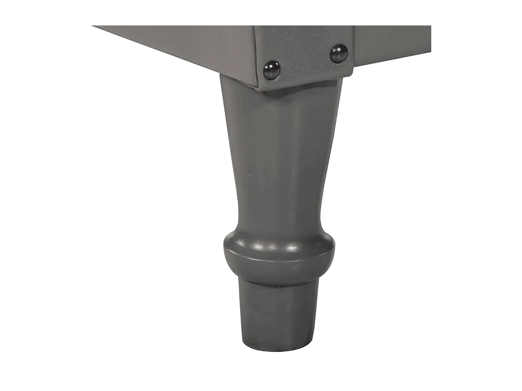 Fauteuil Gris Cuir véritable de chèvre