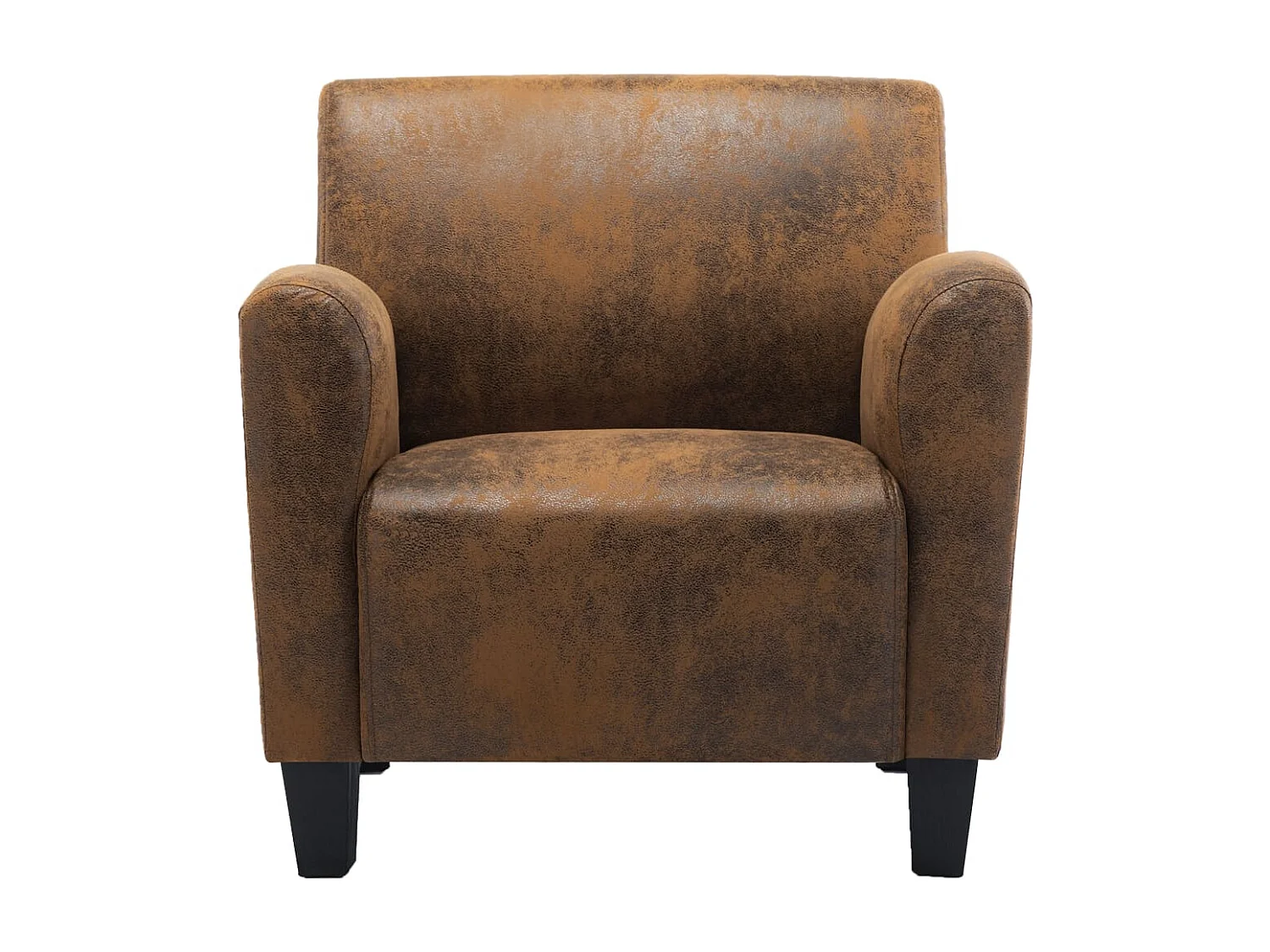 Fauteuil Marron Similicuir daim