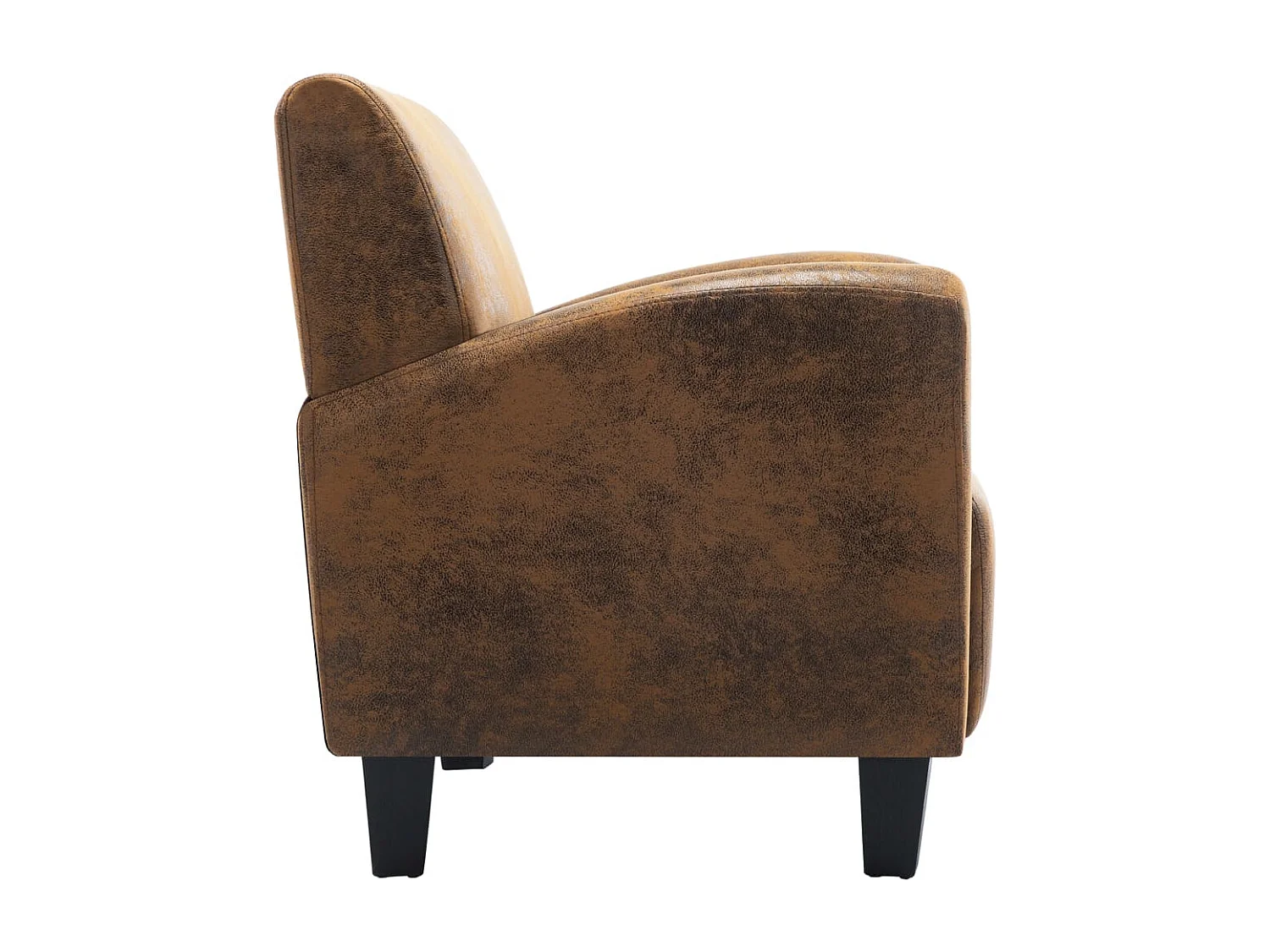 Fauteuil Marron Similicuir daim