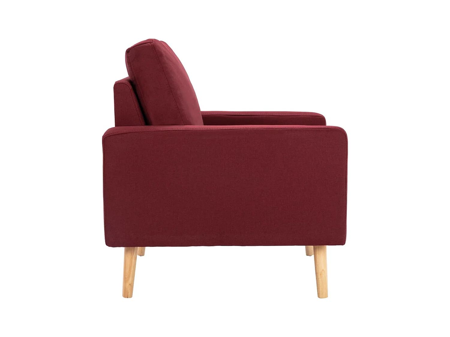 Fauteuil Rouge bordeaux Tissu