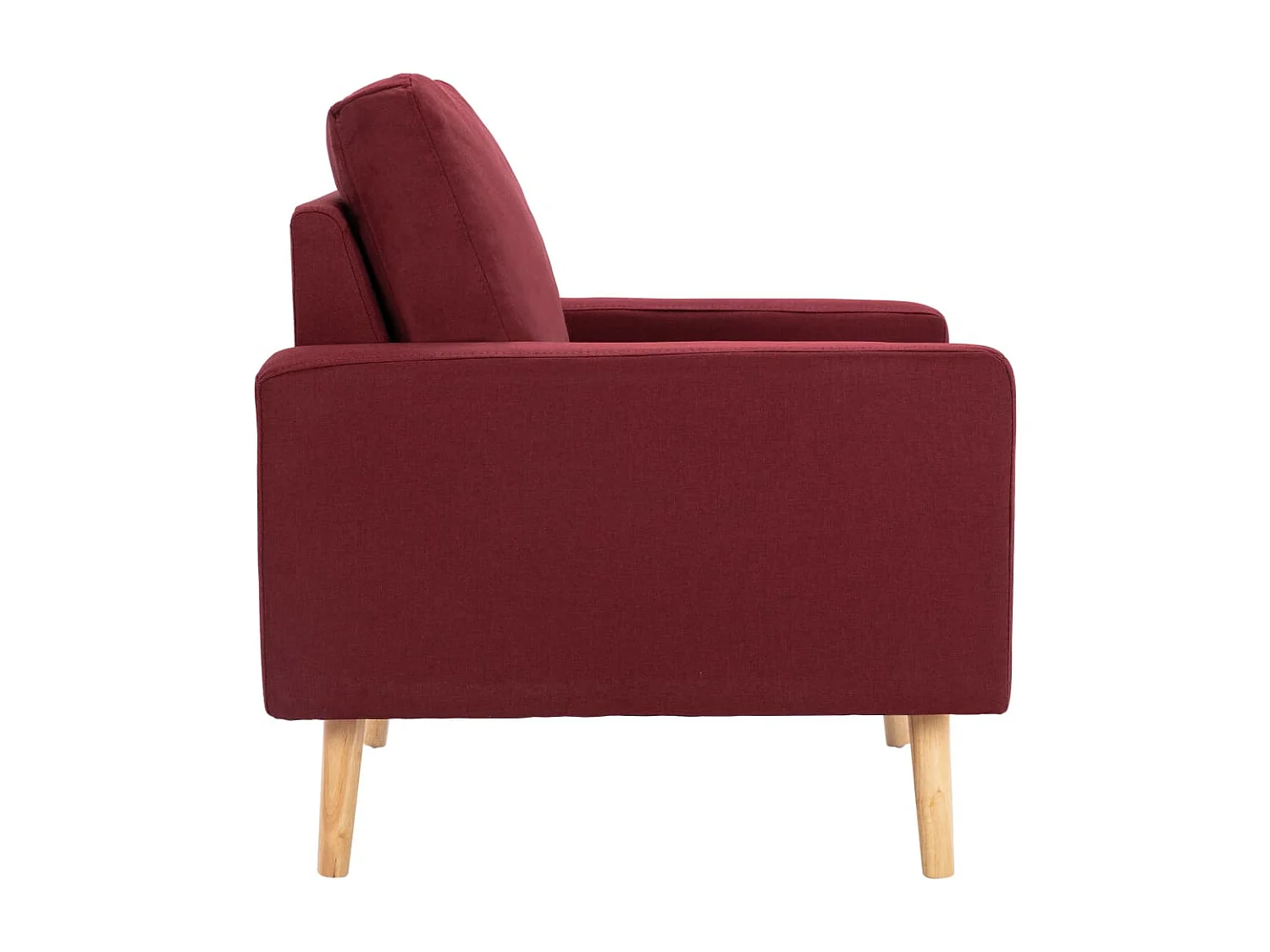 Fauteuil Rouge bordeaux Tissu