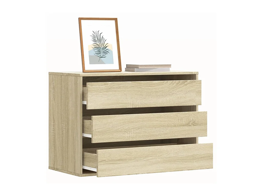 Commode d'angle chêne sonoma 80x41x58 cm bois d'ingénierie