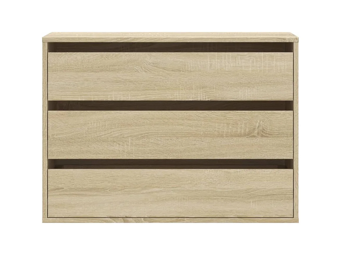 Commode d'angle chêne sonoma 80x41x58 cm bois d'ingénierie
