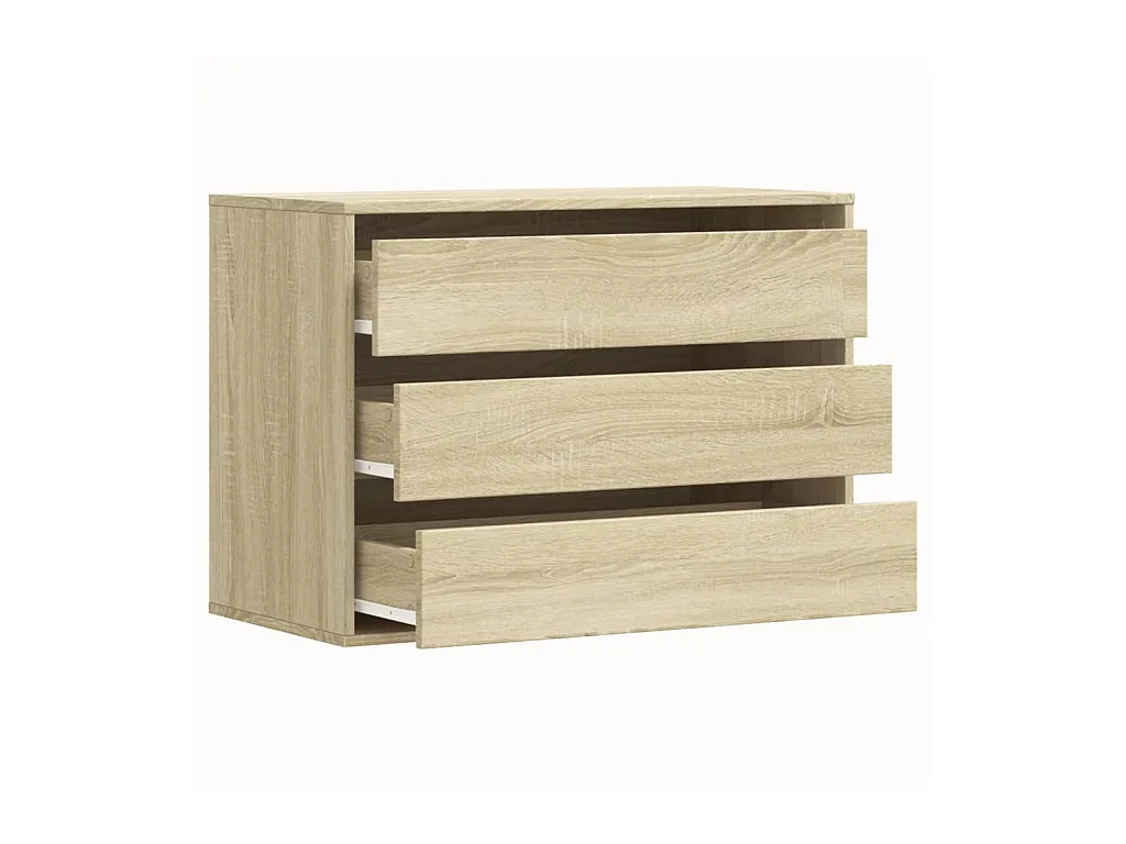 Commode d'angle chêne sonoma 80x41x58 cm bois d'ingénierie