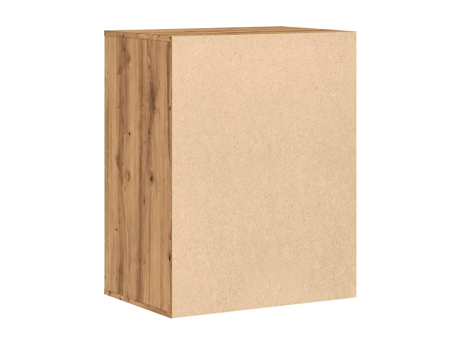 Commode d'angle chêne artisanal 60x41x76 cm bois d'ingénierie