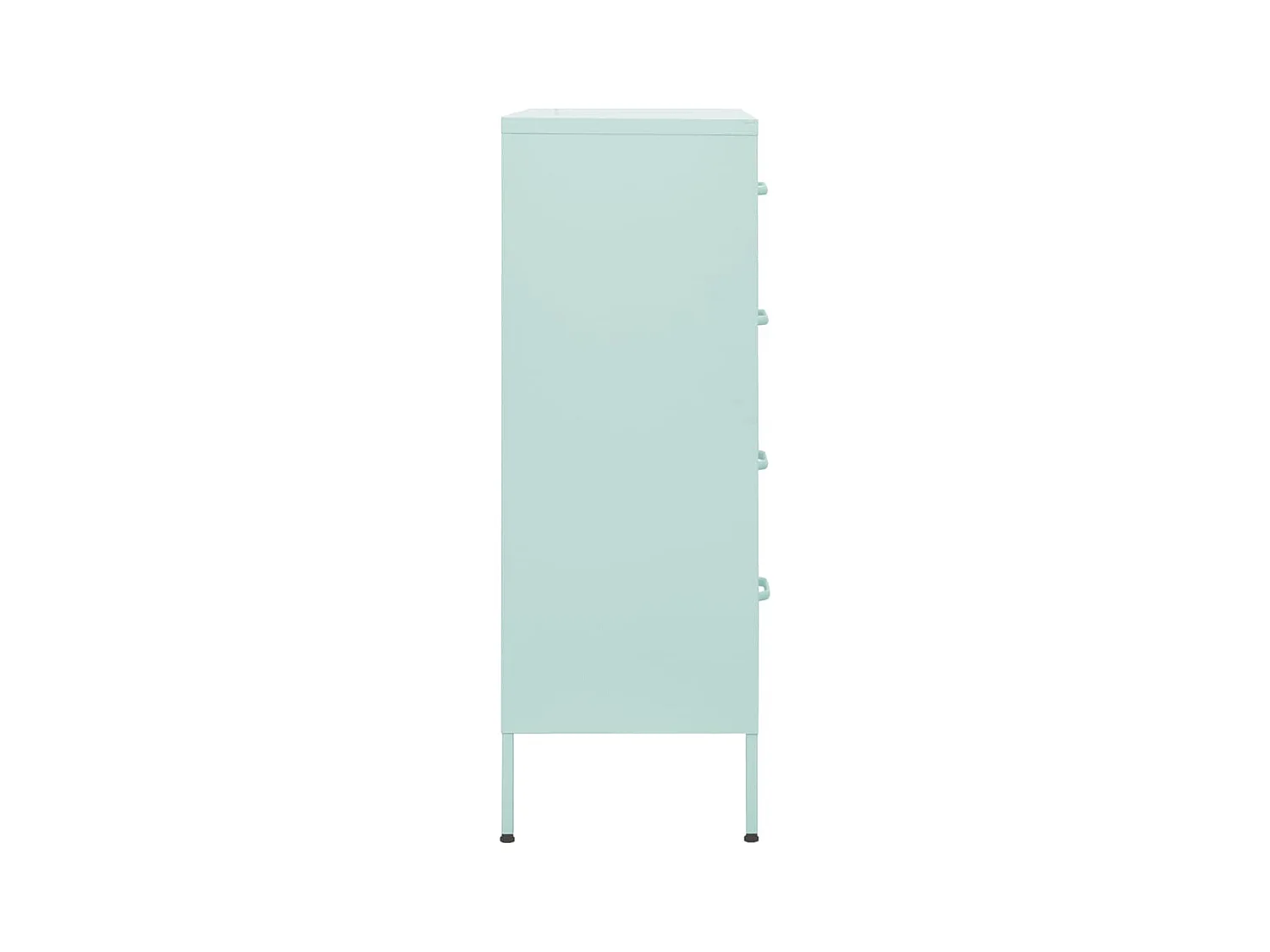 Commode Vert menthe 80x35x101,5 cm Acier