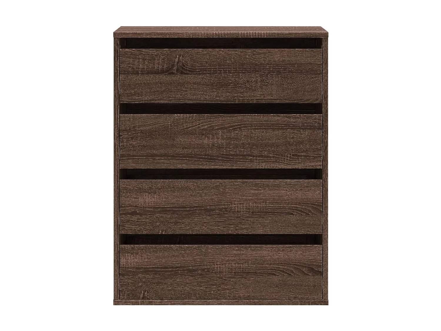 Commode d'angle chêne marron 60x41x76 cm bois d'ingénierie