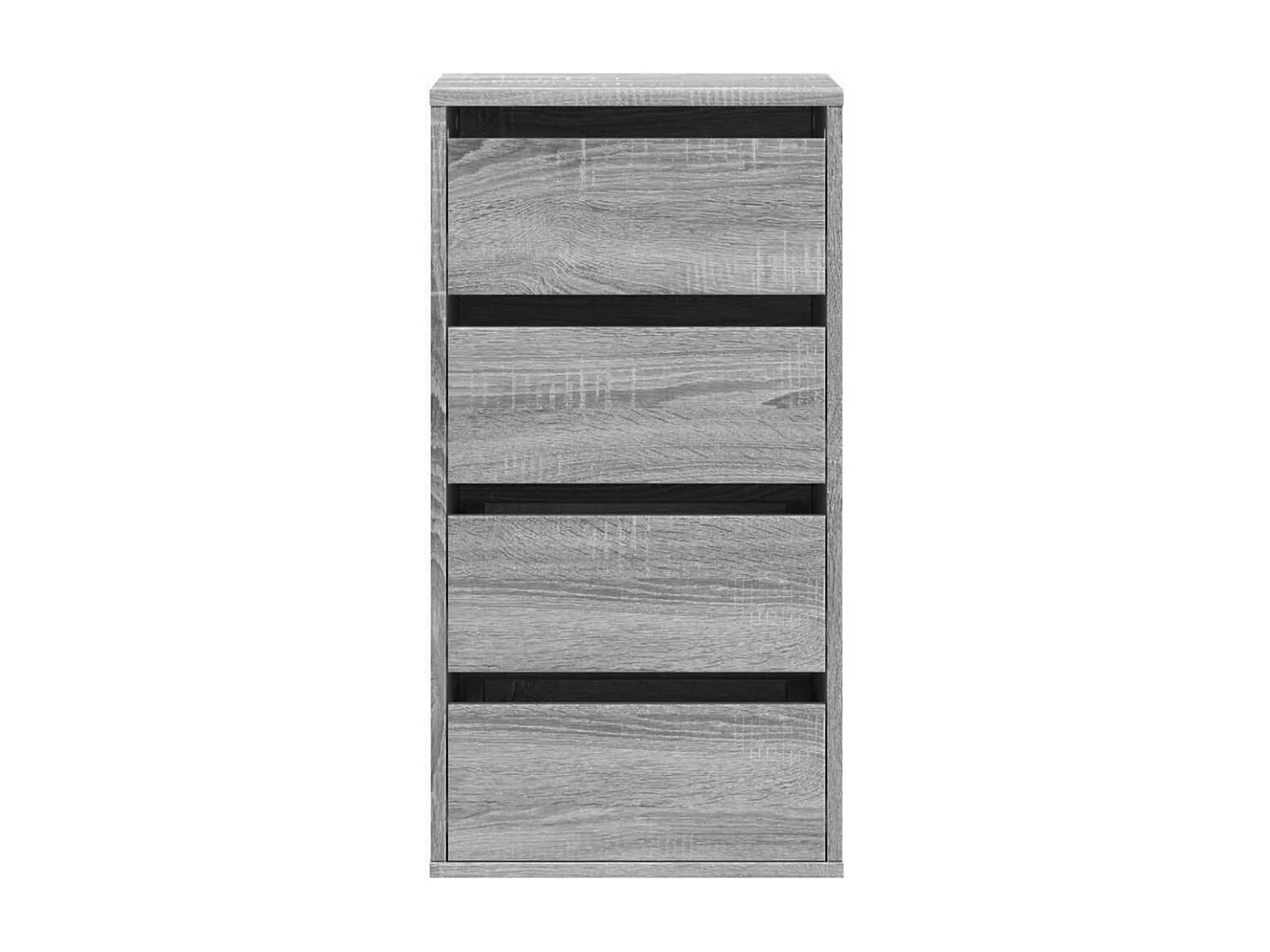 Cassettiera angolare Sonoma grigia 40x41x76 cm in derivati del legno