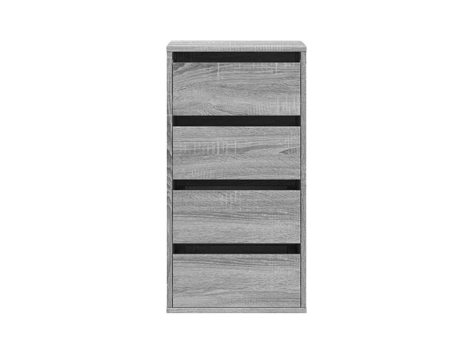 Commode d'angle sonoma gris 40x41x76 cm bois d'ingénierie