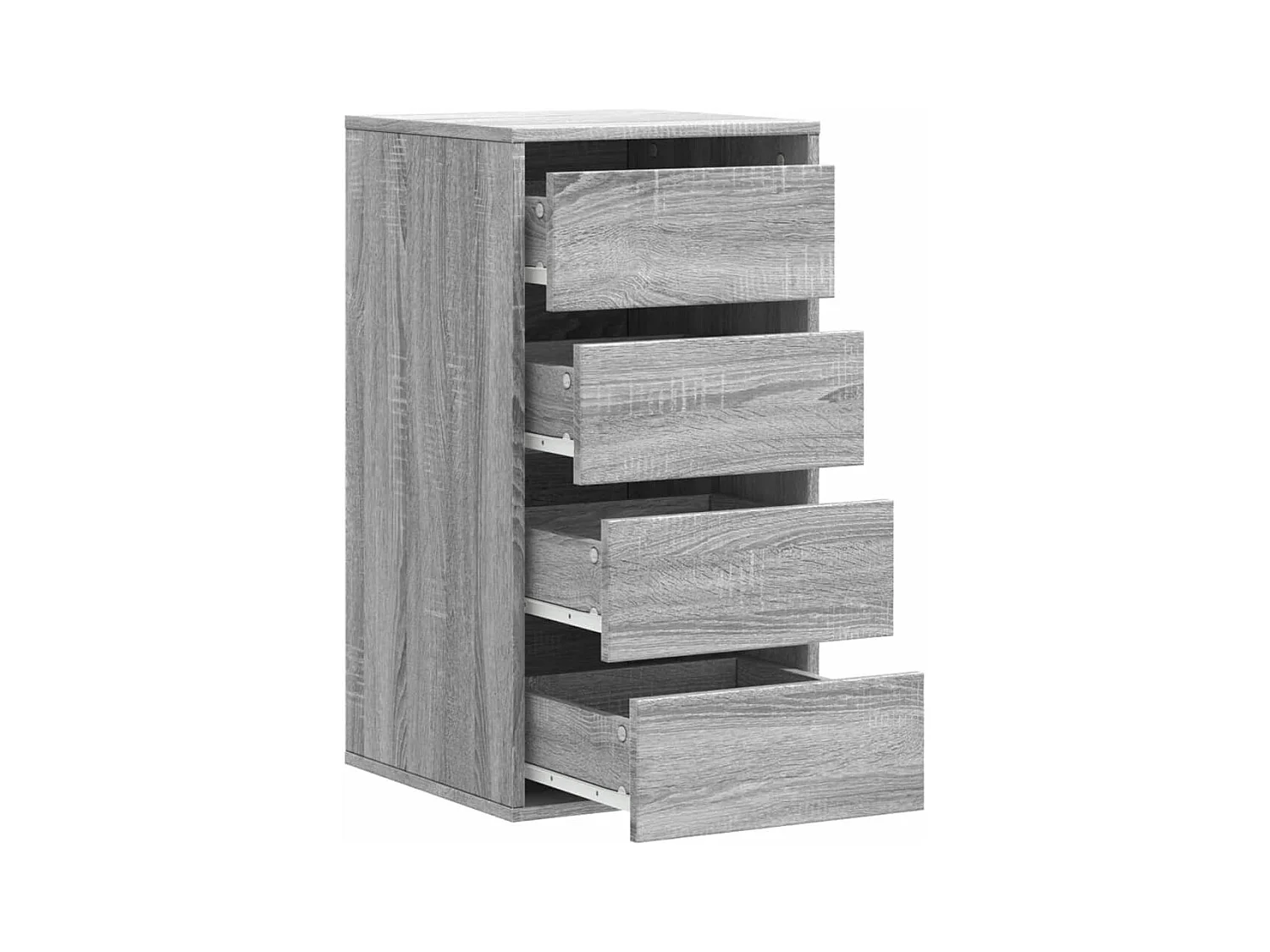 Commode d'angle sonoma gris 40x41x76 cm bois d'ingénierie