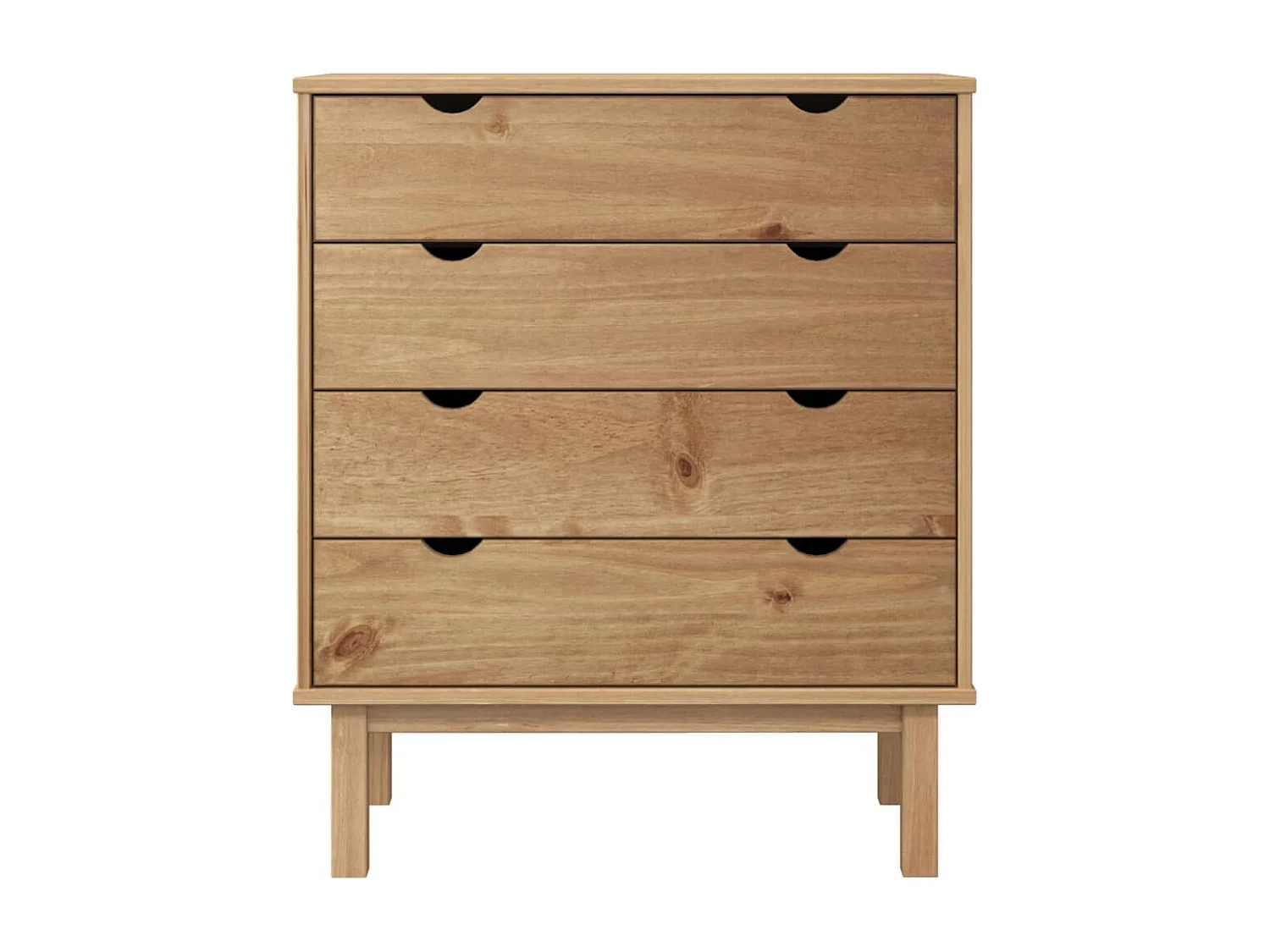Commode OTTA 76,5x39,5x90 cm Bois de pin massif