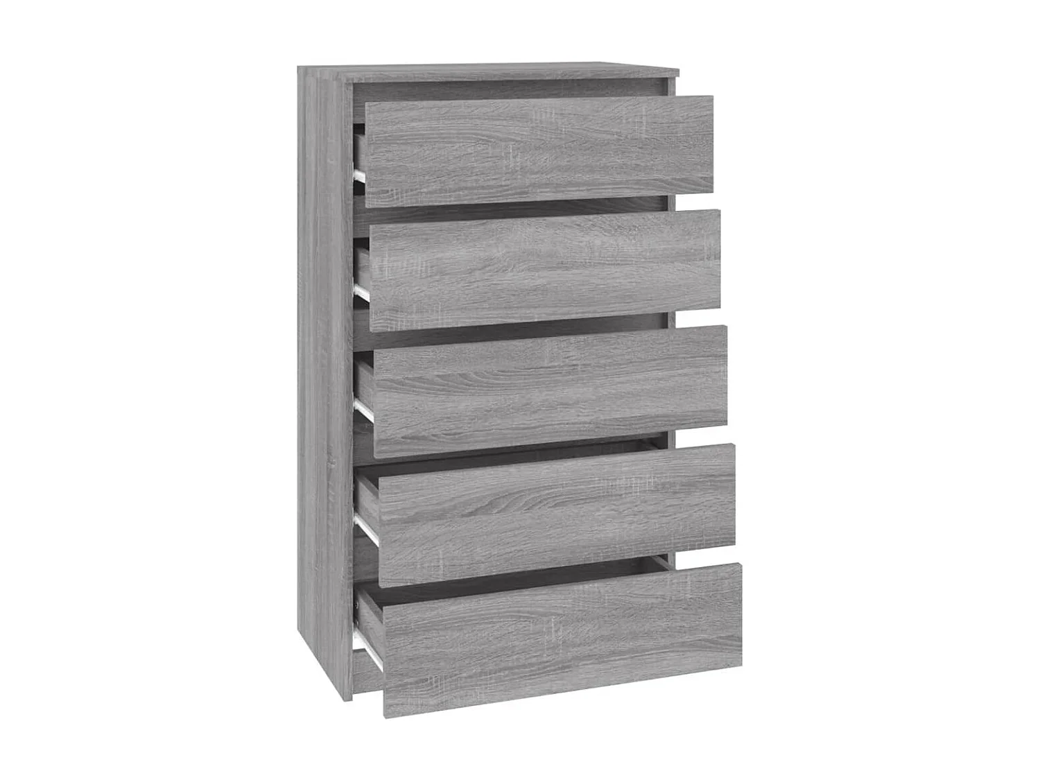 Cómoda Sonoma gris 60x36x103 cm Madera contrachapada
