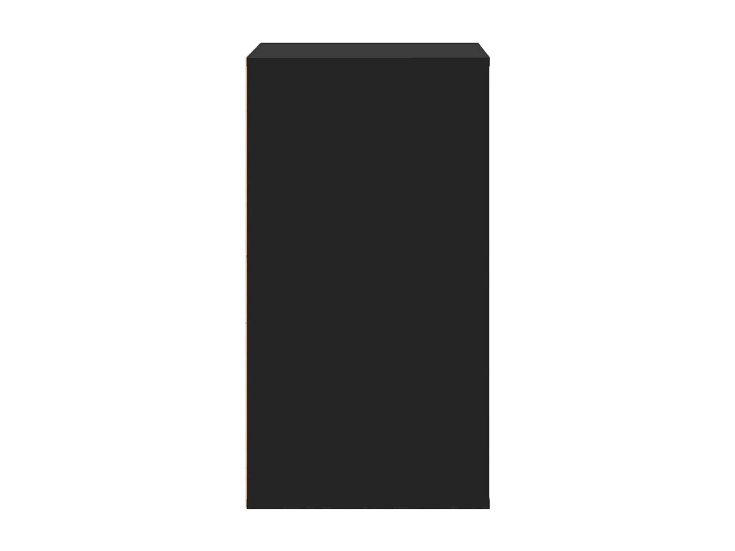 Cómoda de esquina negra 60x41x76 cm de madera contrachapada