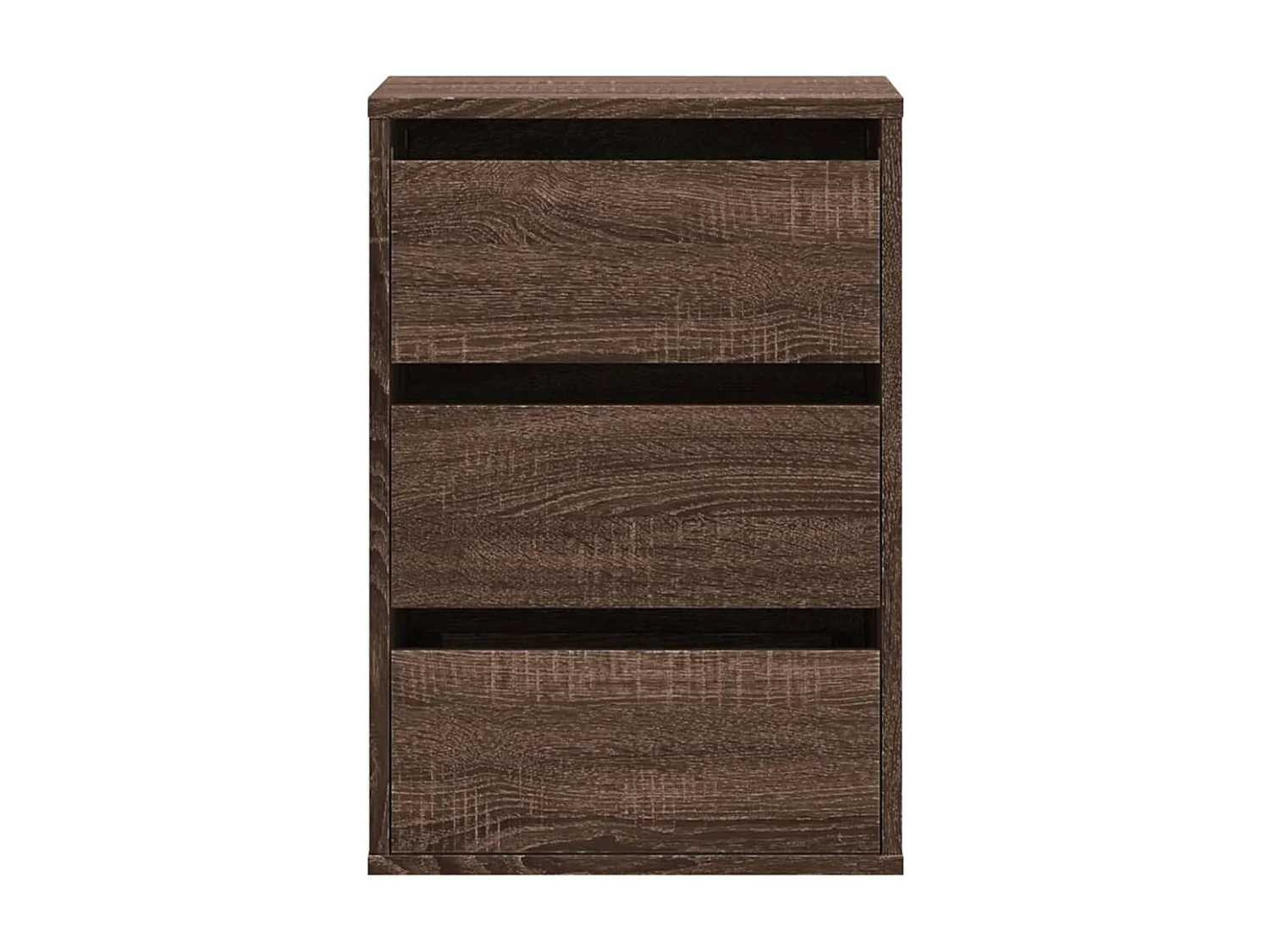 Commode d'angle chêne marron 40x41x58 cm bois d'ingénierie