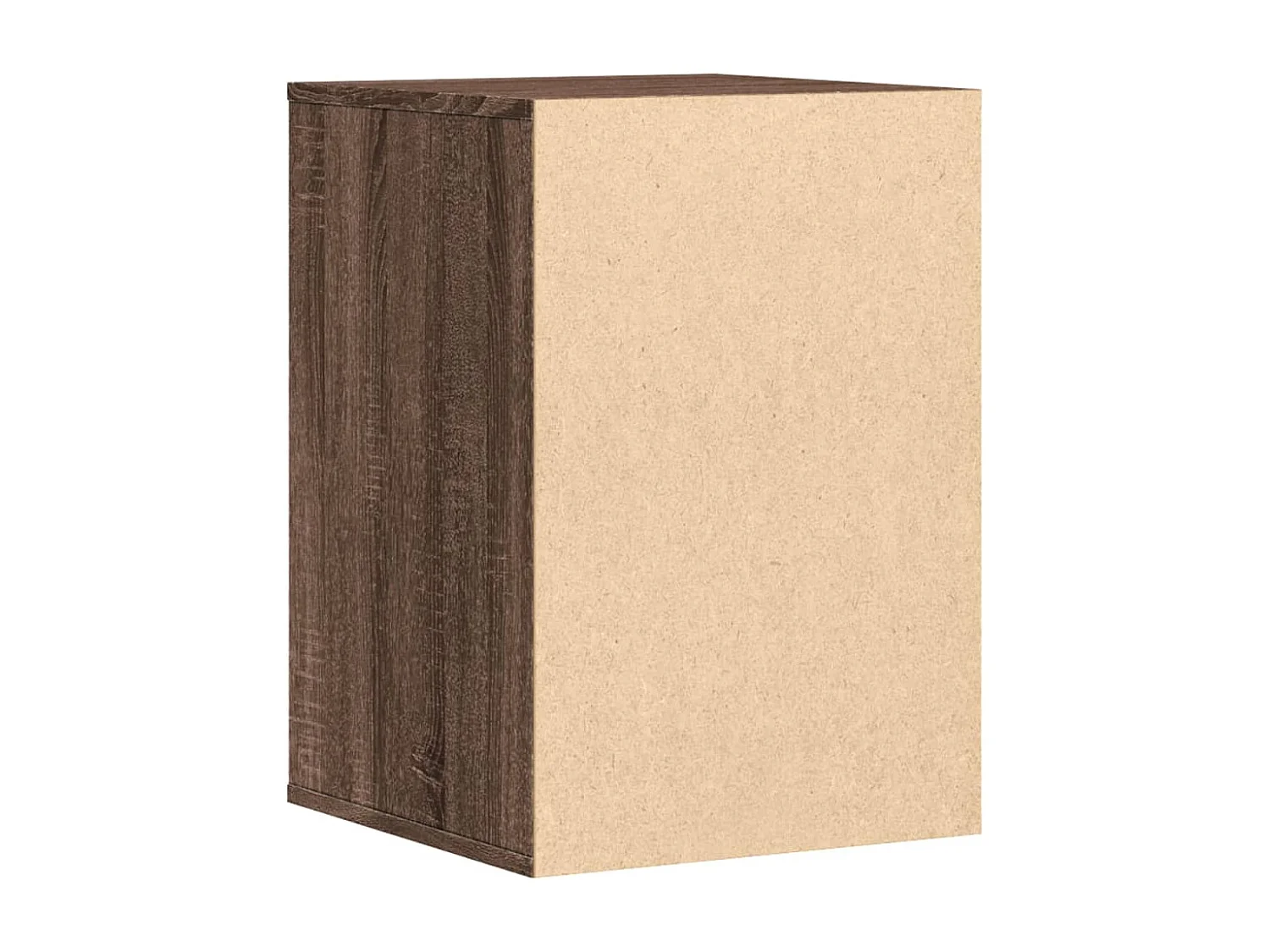 Commode d'angle chêne marron 40x41x58 cm bois d'ingénierie