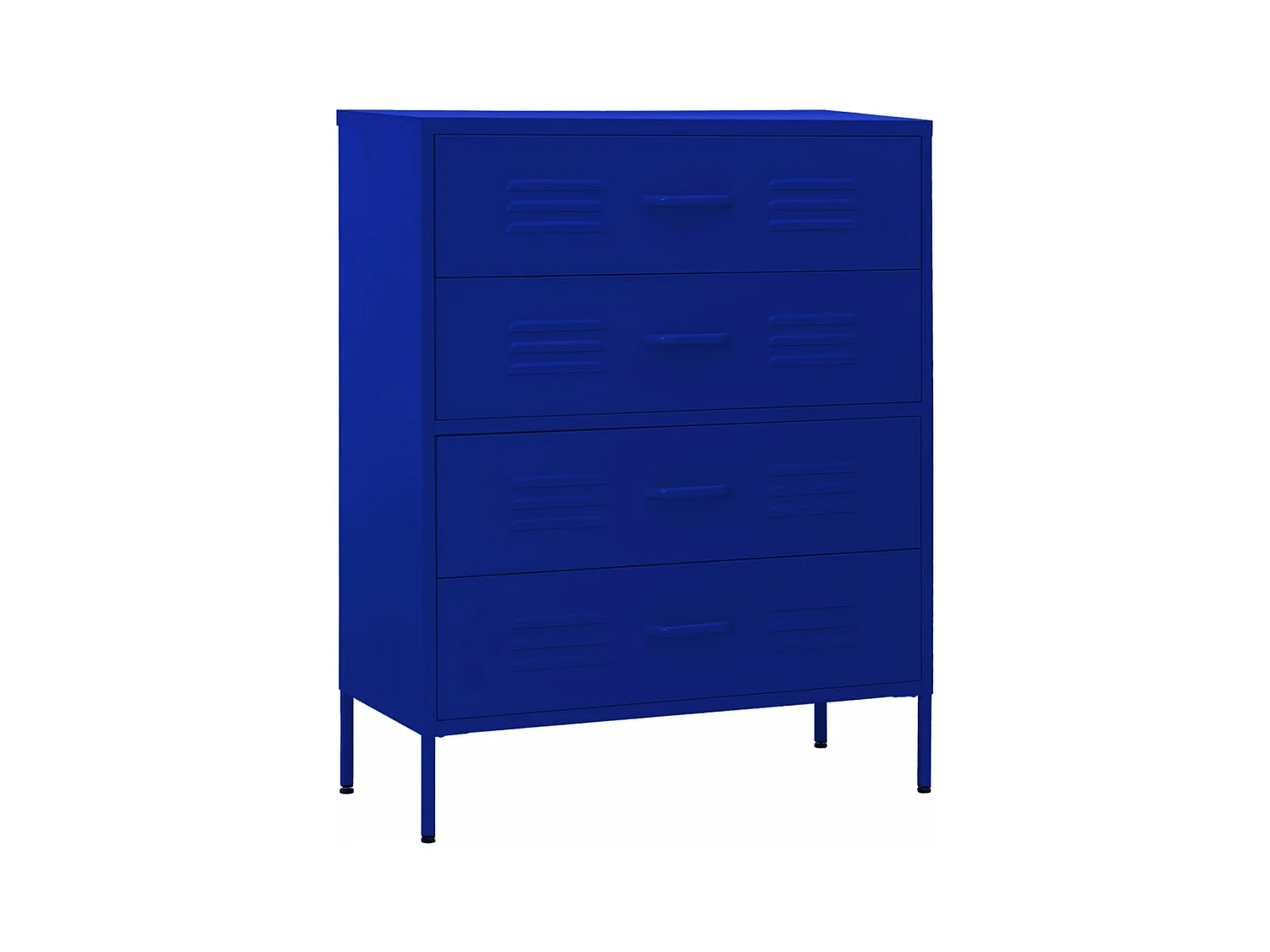 Commode Bleu marine 80x35x101,5 cm Acier