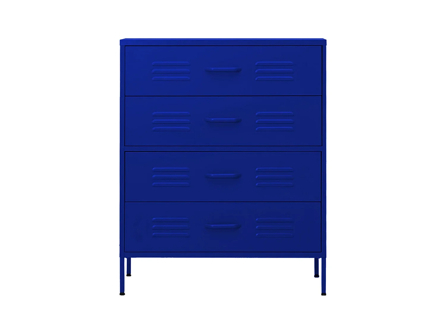 Commode Bleu marine 80x35x101,5 cm Acier