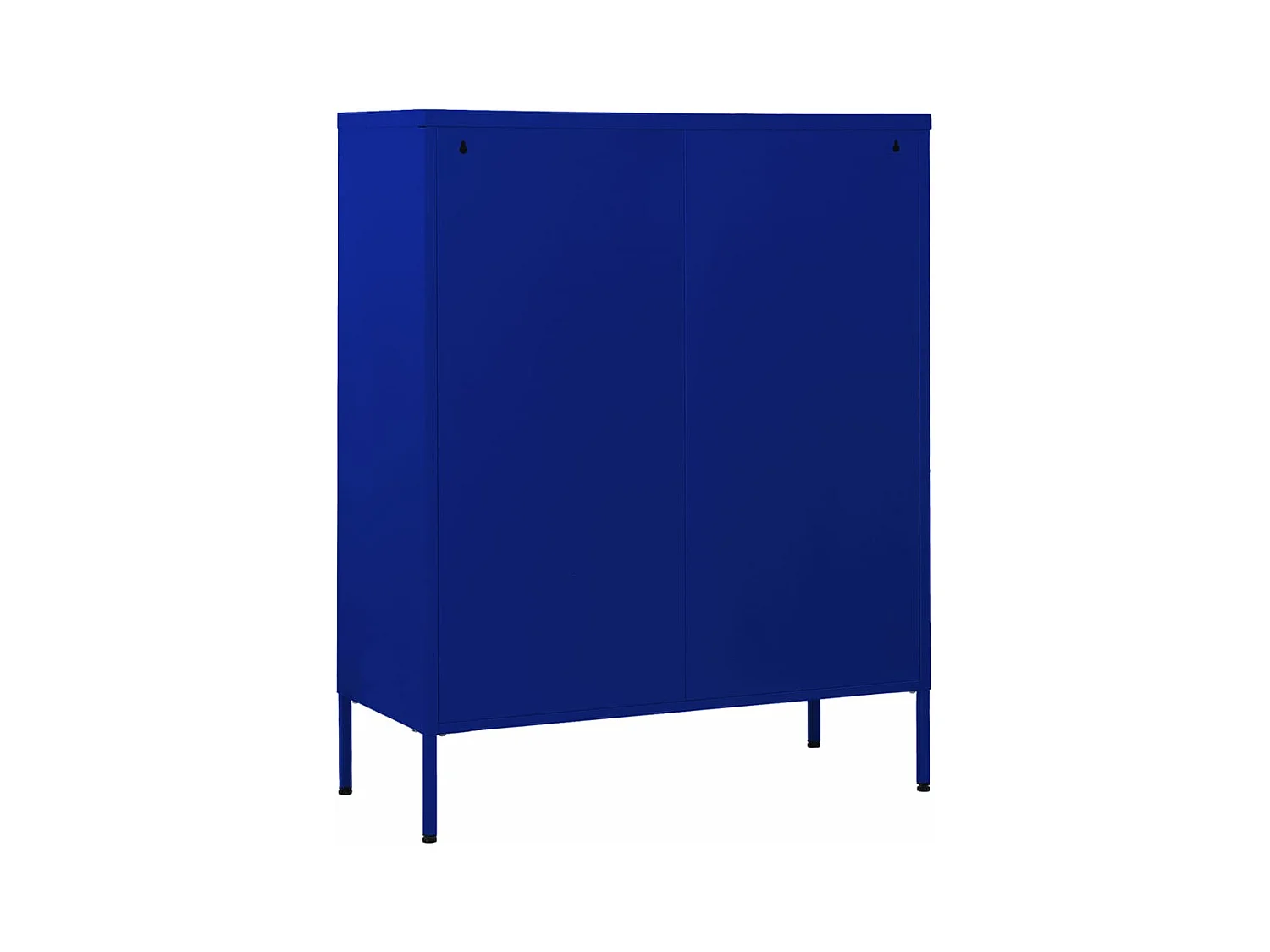Commode Bleu marine 80x35x101,5 cm Acier