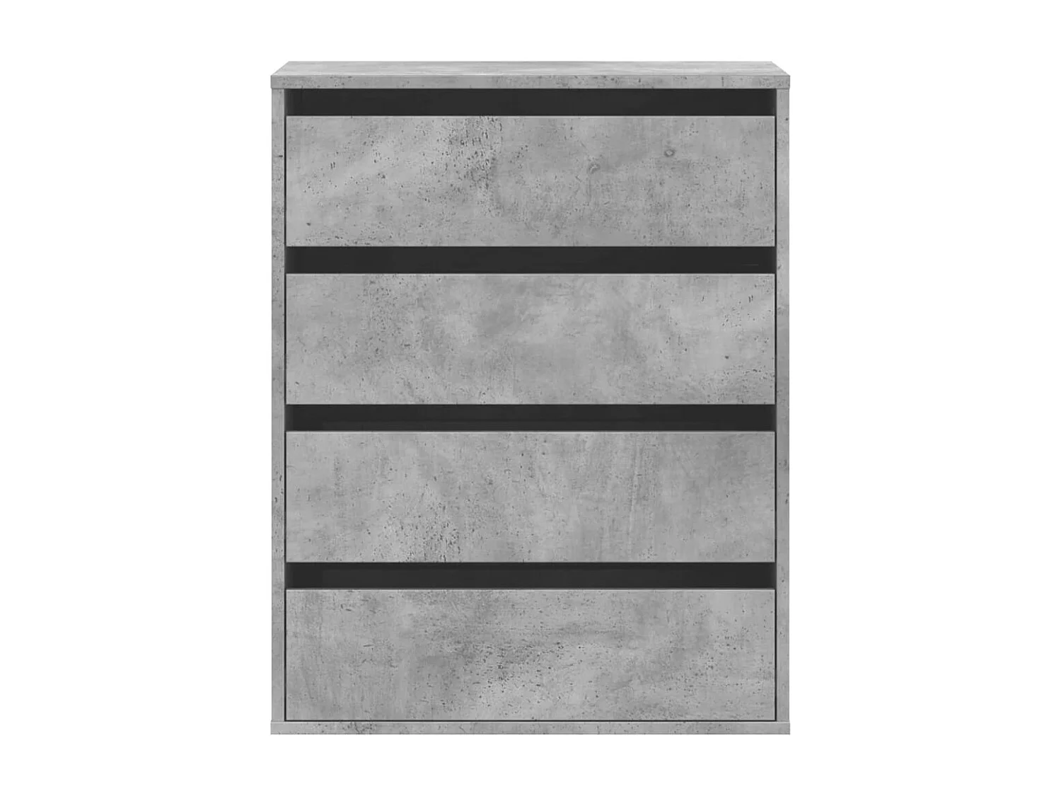 Betongraue Eckkommode 60x41x76 cm, Holzwerkstoff