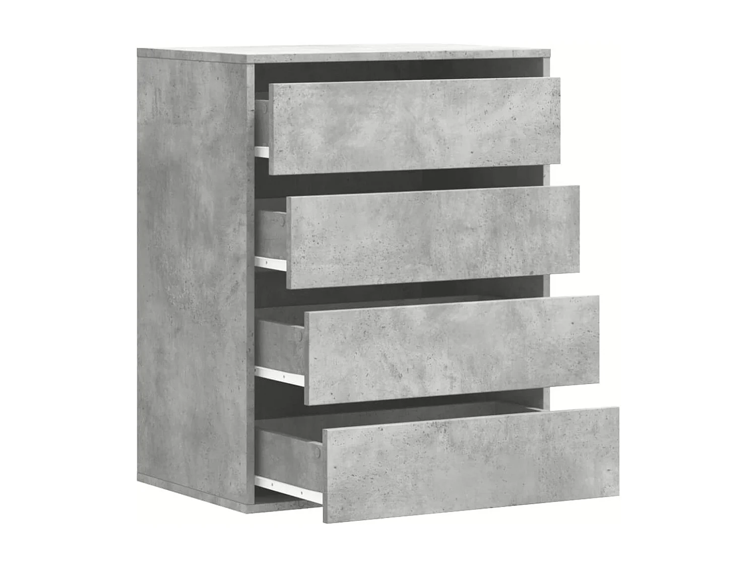 Betongraue Eckkommode 60x41x76 cm, Holzwerkstoff