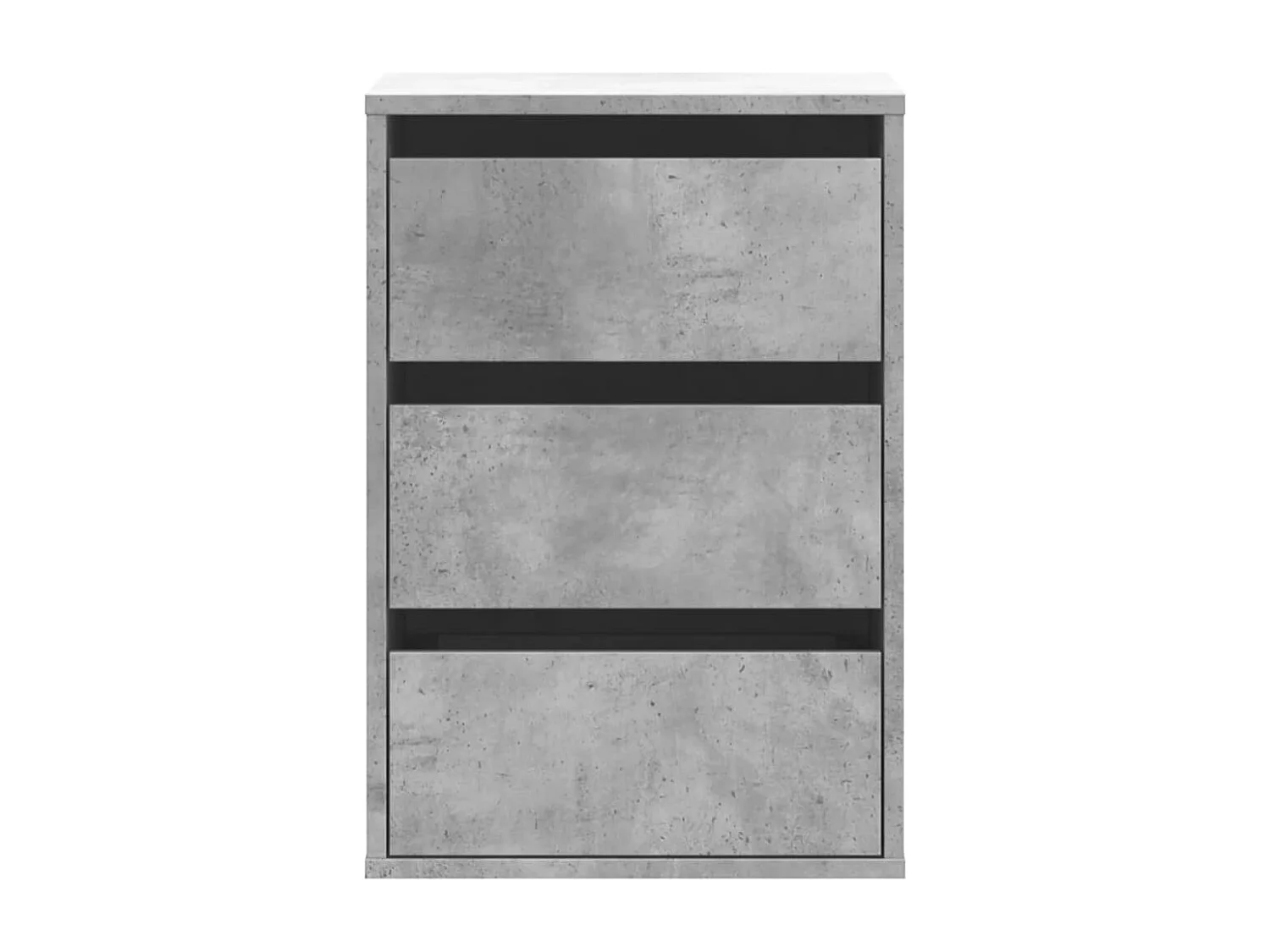 Betongraue Eckkommode 40x41x58 cm, Holzwerkstoff