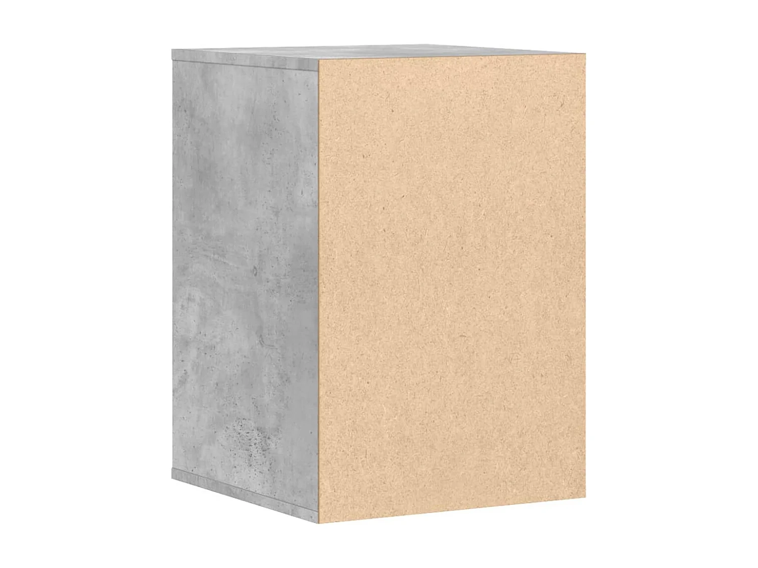 Betongraue Eckkommode 40x41x58 cm, Holzwerkstoff