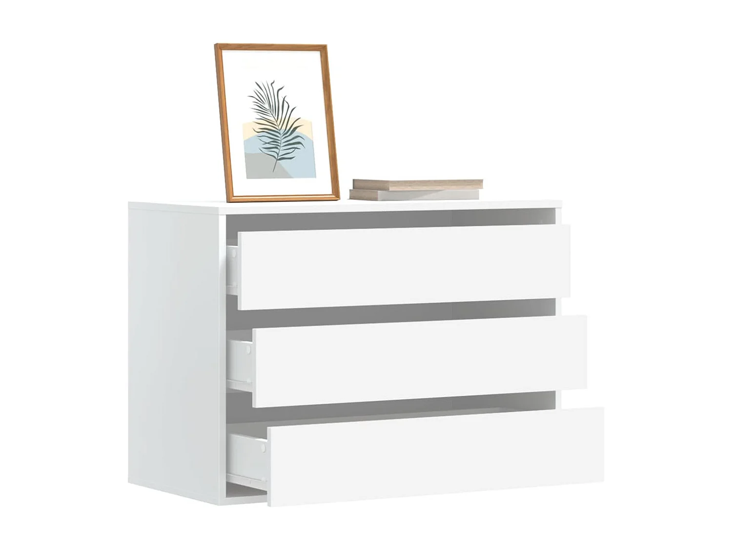 Cômoda de canto branca 80x41x58 cm madeira trabalhada