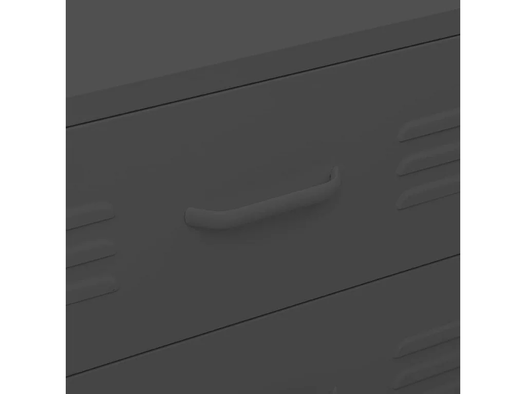 Cassettiera antracite 80x35x101,5 cm Acciaio