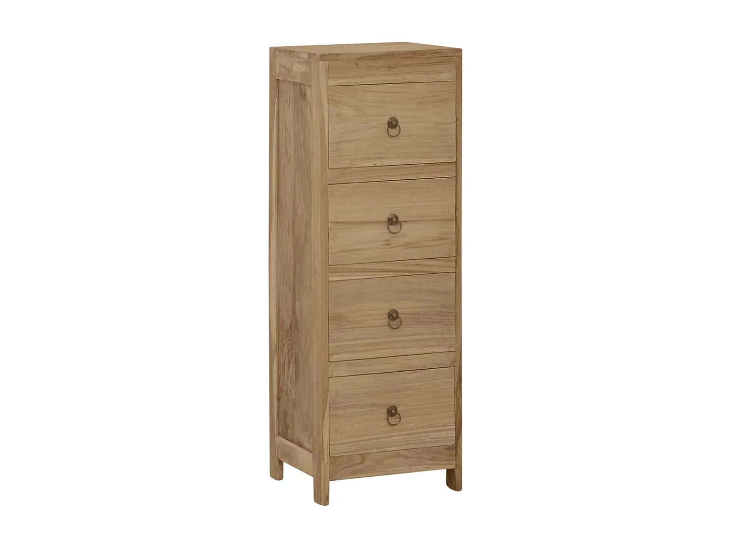 Commode 30x30x90 cm Bois massif de teck