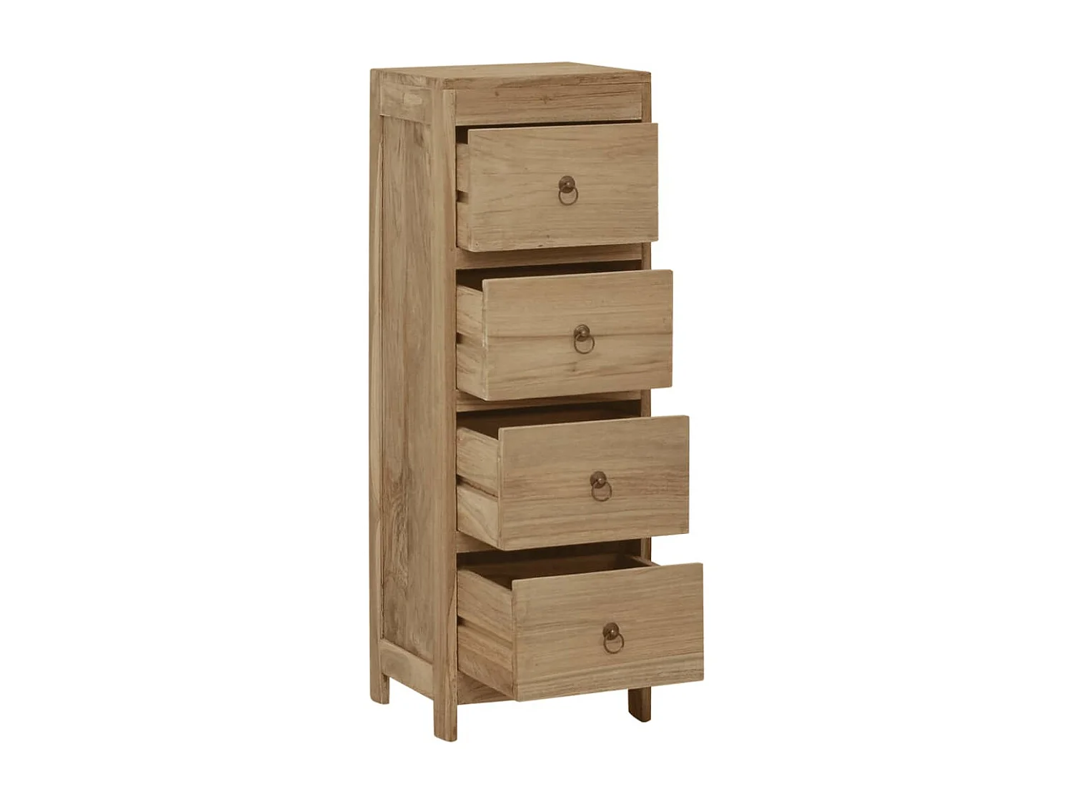 Commode 30x30x90 cm Bois massif de teck