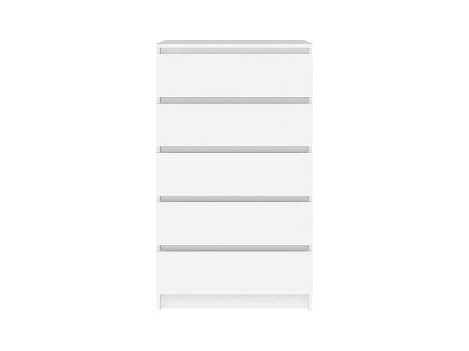 Cassettiera bianca 60x36x103 cm MDF