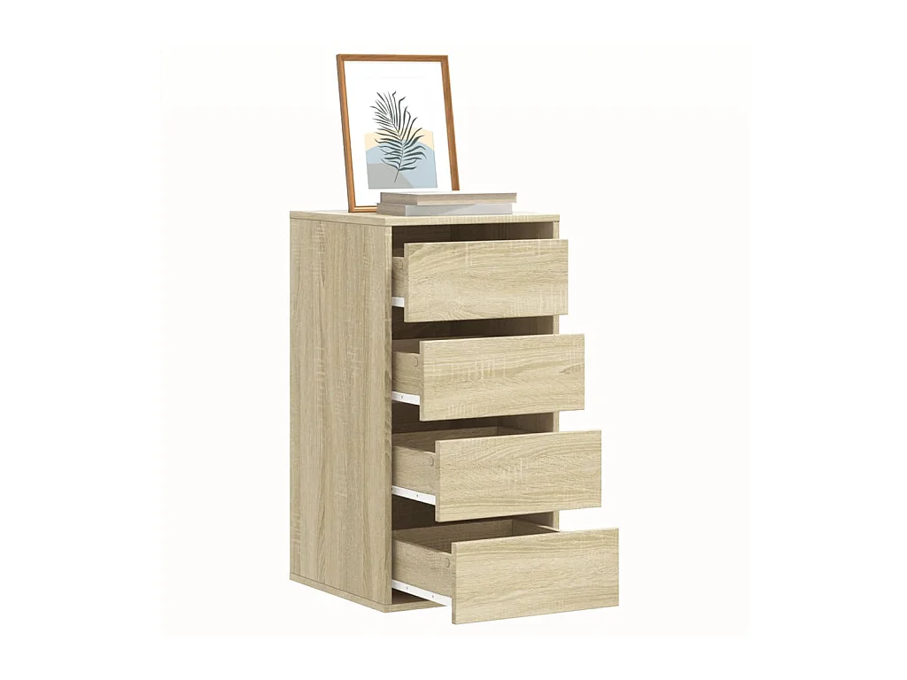 Cassettiera angolare in rovere Sonoma 40x41x76 cm in derivati del legno