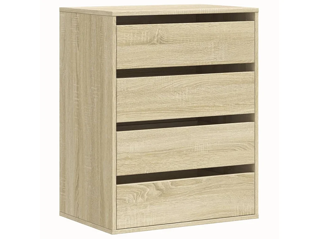 Commode d'angle chêne sonoma 60x41x76 cm bois d'ingénierie